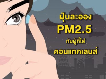 ป้องกันฝุ่น PM 2.5 กับผู้ที่ใส่คอนแทคเลนส์