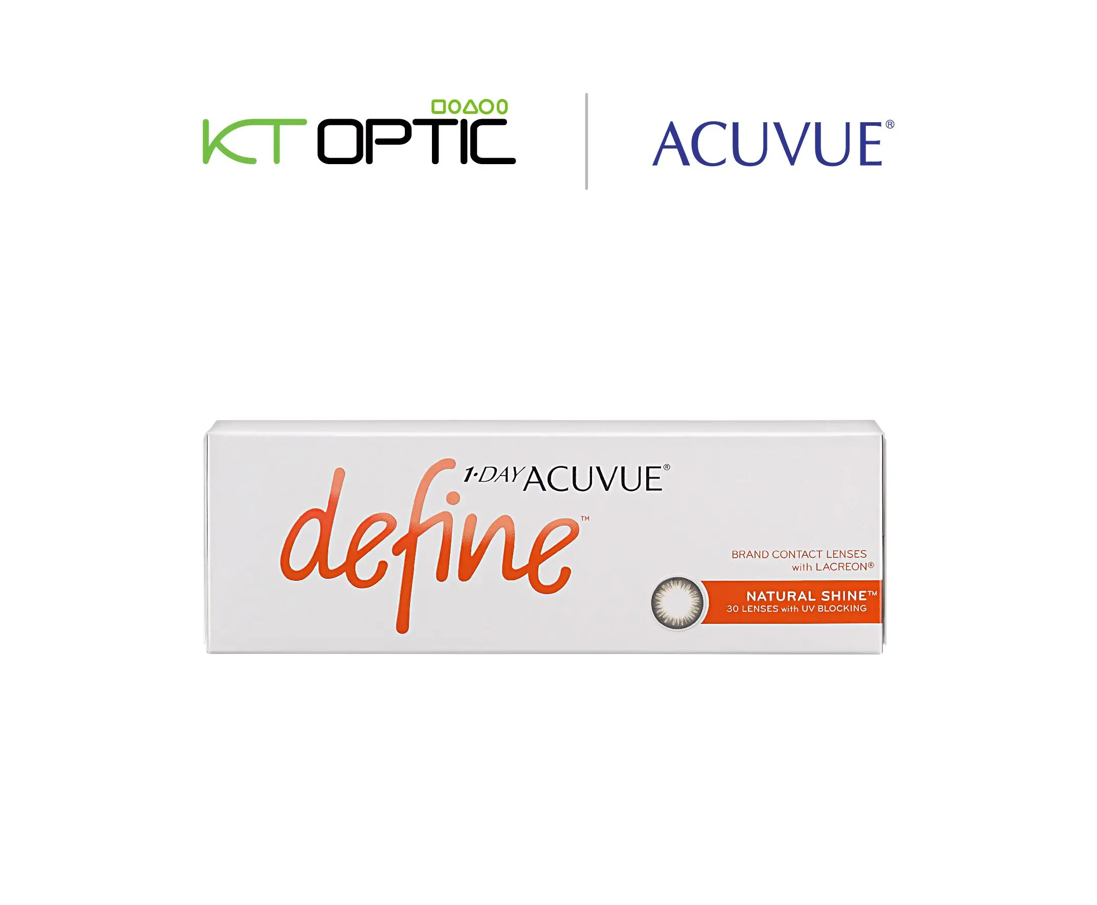 ACUVUE 1-DAY DEFINE 1 กล่อง คอนแทคเลนส์สีรายวัน สำหรับสายตาสั้น