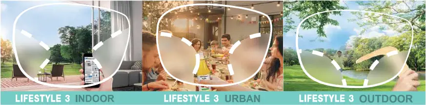 เลนส์โปรเกรสซีฟ Lifestyle 3 ที่มีความโดดเด่นและปรับตัวได้ง่ายกว่า