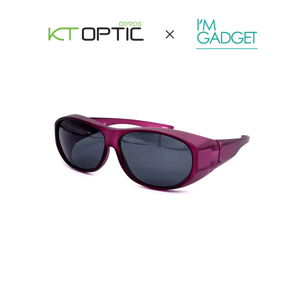 SUN COVER 39003 C1 RED แว่นกันแดดใส่ครอบแว่นสายตา - Image 2