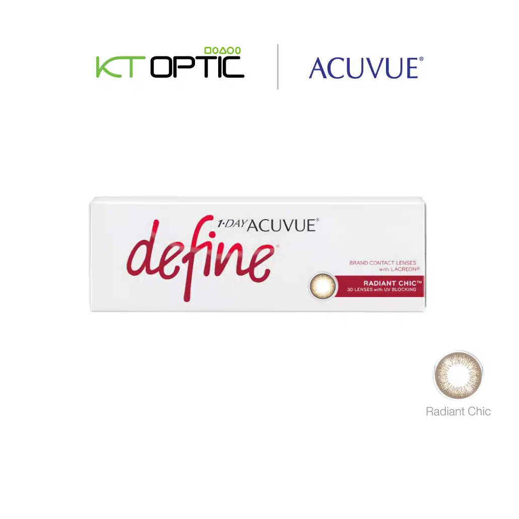 ACUVUE 1-DAY DEFINE 1 กล่อง คอนแทคเลนส์สีรายวัน สำหรับสายตาสั้น - Image 8