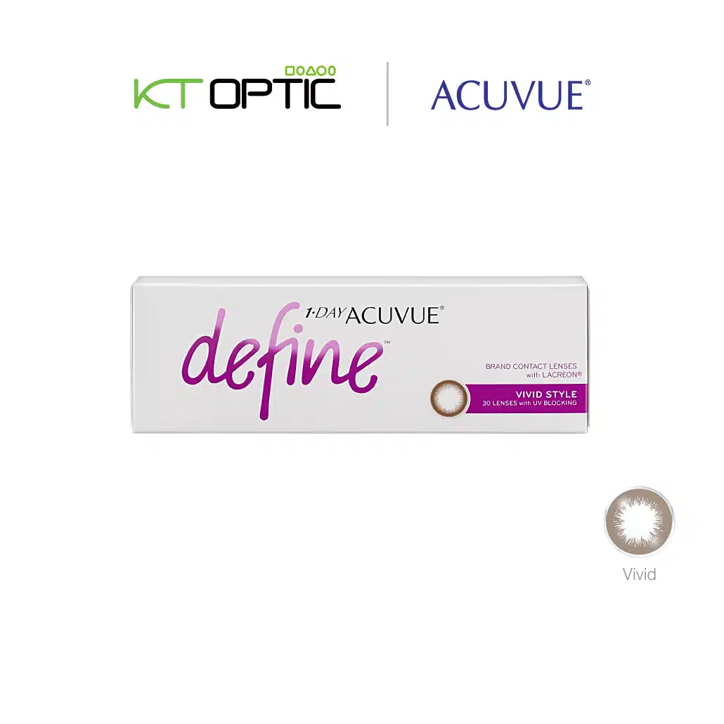 ACUVUE 1-DAY DEFINE 1 กล่อง คอนแทคเลนส์สีรายวัน สำหรับสายตาสั้น - Image 7