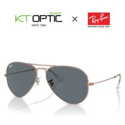 RAYBAN แว่นกันแดด รุ่น AVIATOR ROSE GOLD 0RB3025