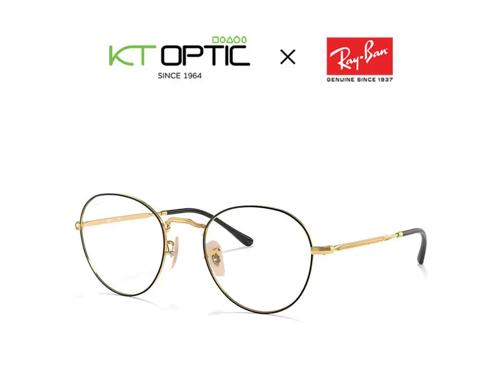 **โปรโมชั่นพิเศษ**RAYBAN แว่นตา รุ่น ROUND METAL OPTICS II 0RX3582V