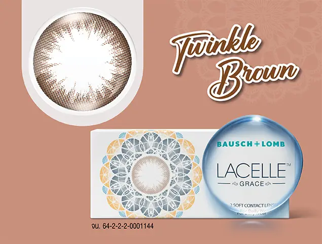 Bausch And Lomb LACELLE GRACE 1 BOXES คอนแทคเลนส์สีรายเดือน สำหรับสายตาสั้น - Image 4