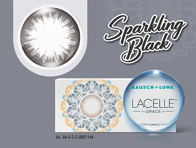 Bausch And Lomb LACELLE GRACE 1 BOXES คอนแทคเลนส์สีรายเดือน สำหรับสายตาสั้น - Image 6