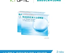 Bausch And Lomb ULTRA CONTACT LENES SET 2 BOXES คอนแทคเลนส์ใสรายเดือน สำหรับสายตาสั้น