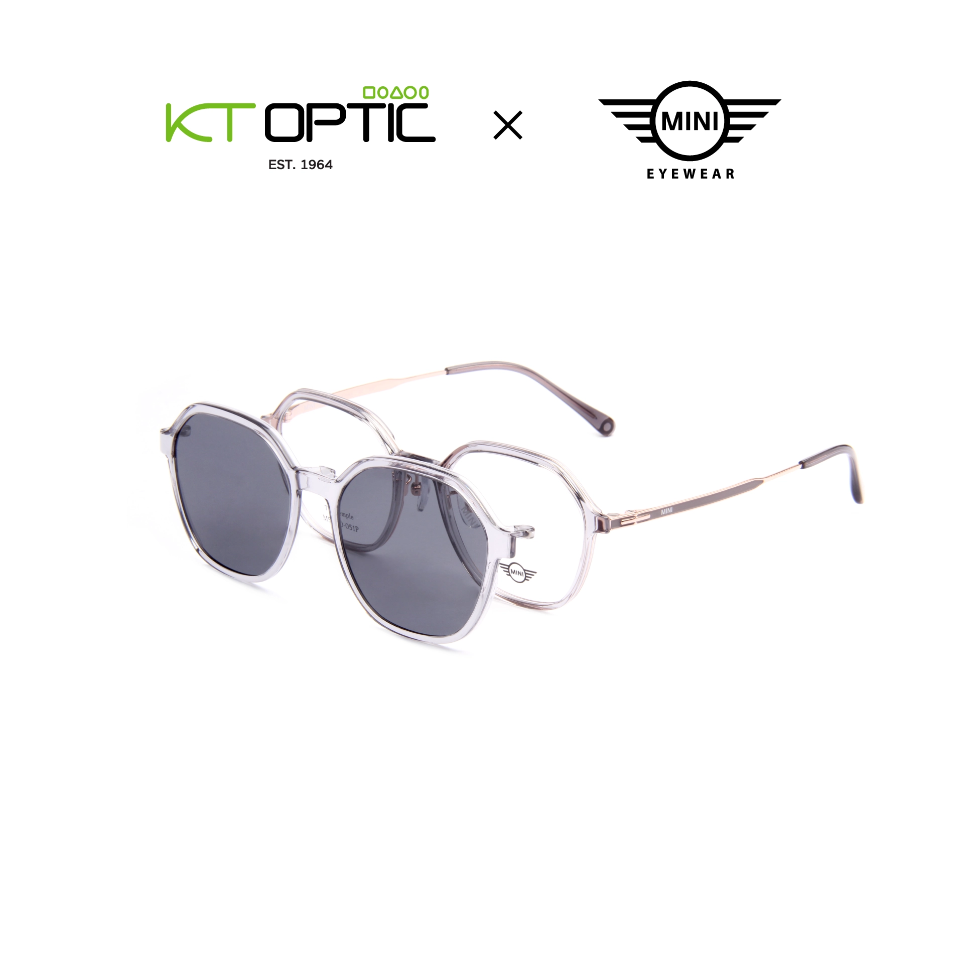 MINI กรอบแว่นตา รุ่น M51070 CLIP ON - Image 6