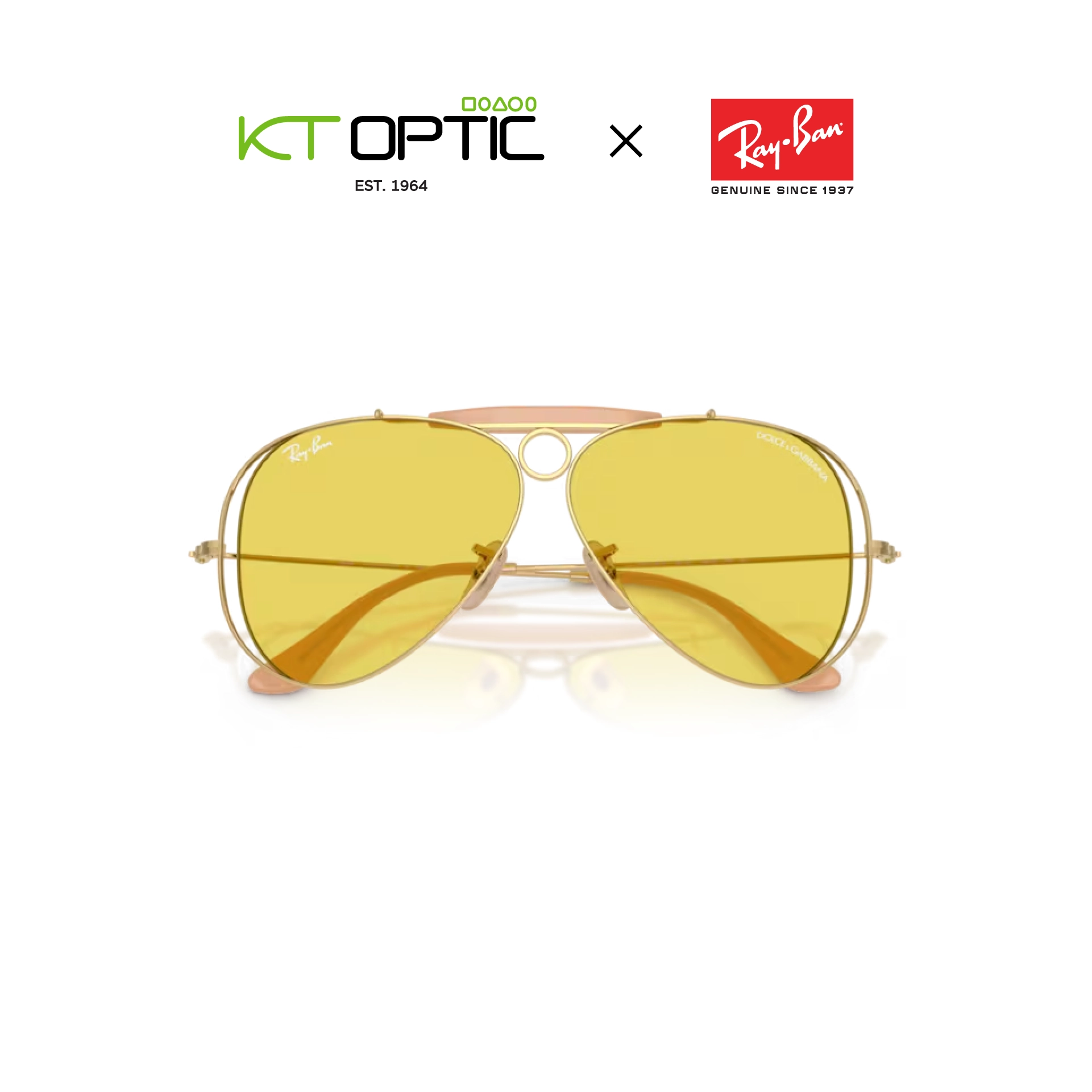 Ray-Ban แว่นกันแดด Dolce & Gabbana รุ่น 0RB3138M001/85 - Image 4