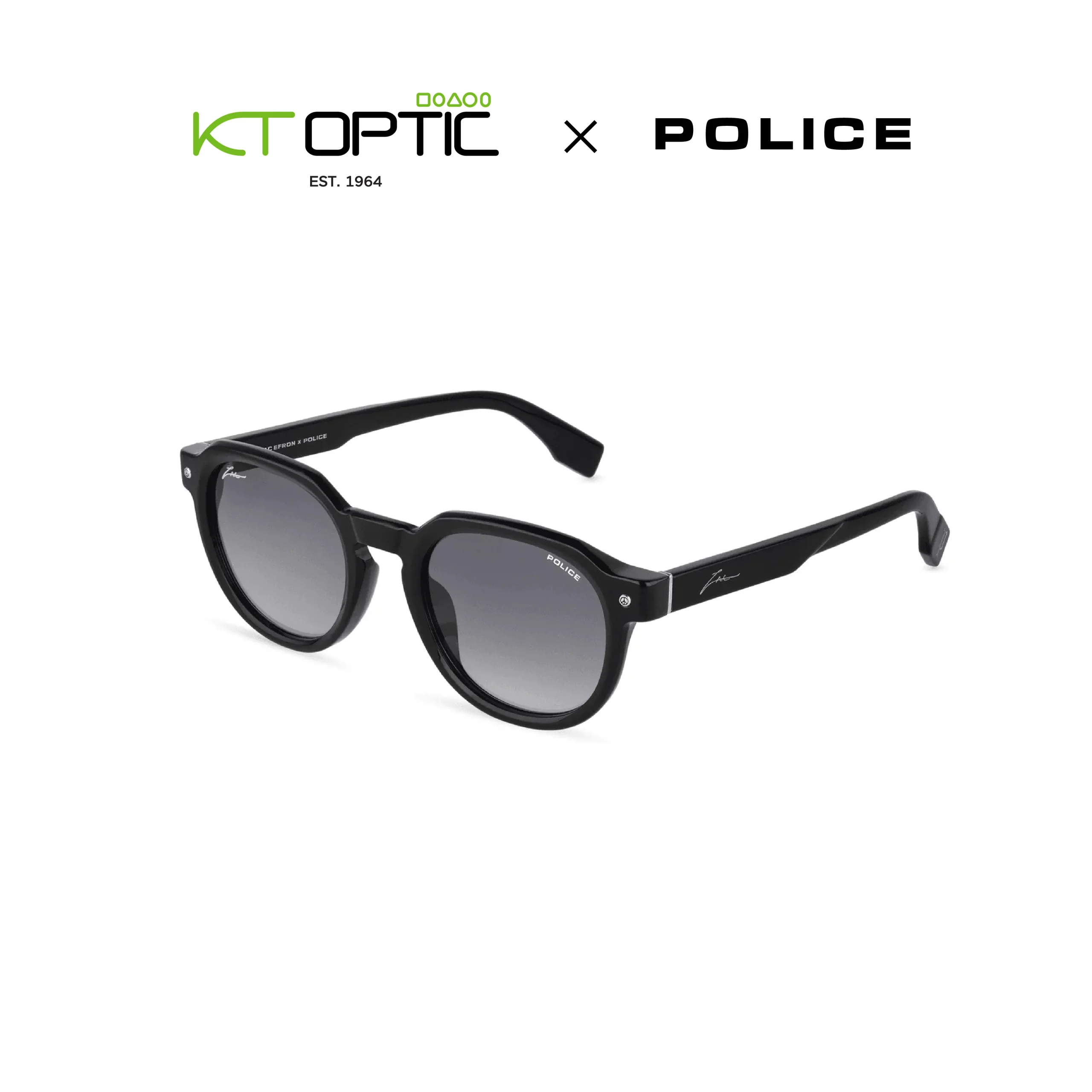 POLICE SPLU83 x Zac Efron แว่นกันแดดทรง Sport Street | Exclusive at KT OPTIC