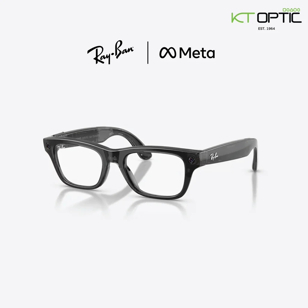 Ray-Ban Meta Gen 2 Blayzer Optics 0RW7001 8526 สีดำใสเงา ขนาด 54