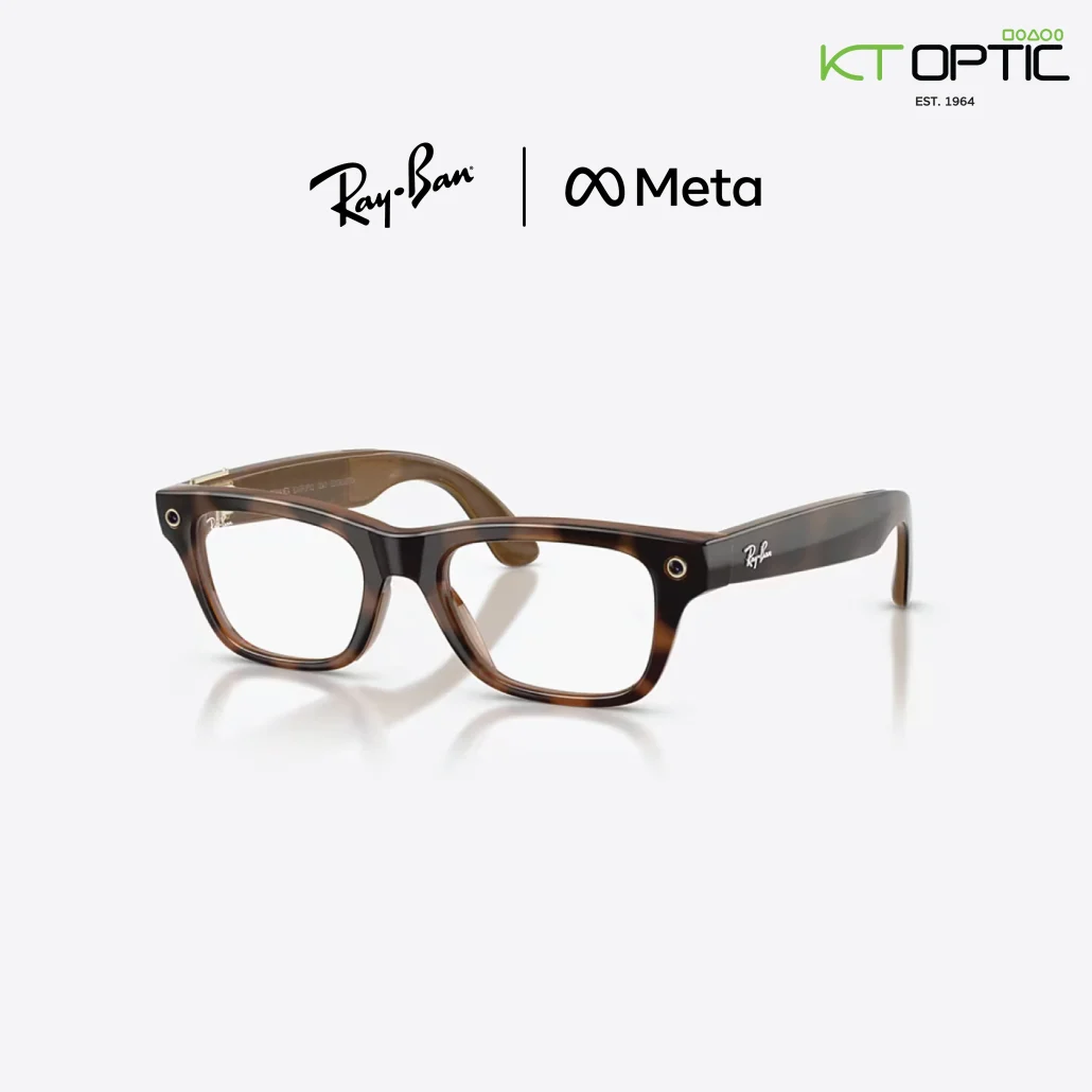 Ray-Ban Meta Gen 2 Blayzer Optics 0RW7001 8528 สีฮาวานาเงา ขนาด 50
